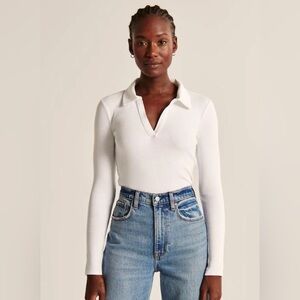 Abercrombie & Fitch Long Sleeve Ribbed Bodysuit